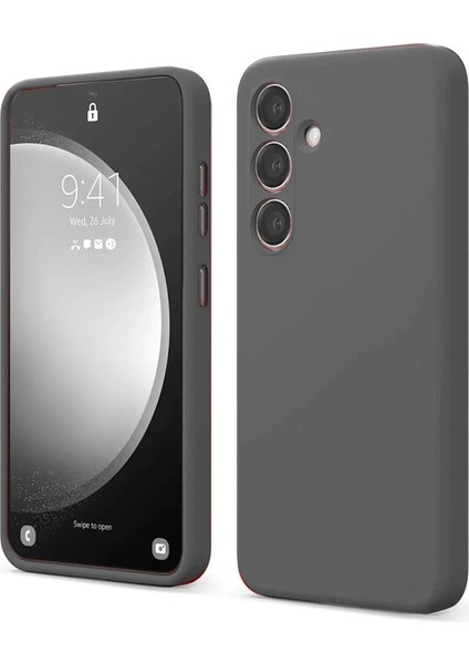 CPT05 Samsung Galaxy S24 Fe Kılıf First Silikon - Gri