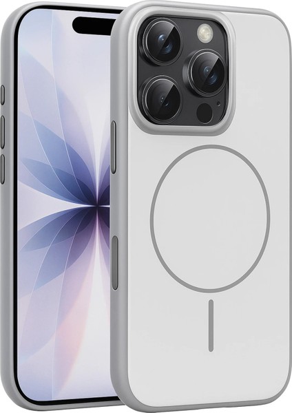 CPT05 Apple iPhone 16 Pro Max Neva Magsafe Kapak - Gri