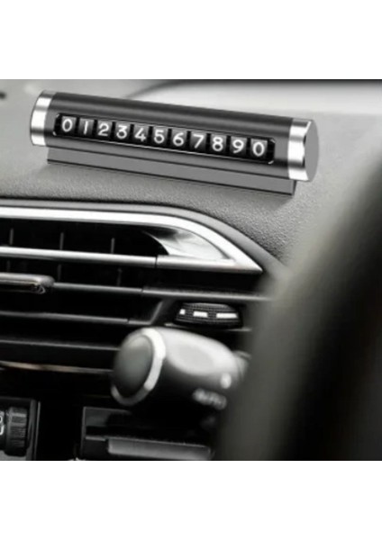 ® Alüminyum Kasa Siyah Renk Çevirmeli Araç Içi Telefon Numaratörü Park Oto Numaratörü indirimleri