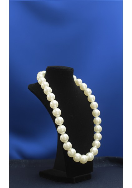 Klasik Beyaz Büyük Boy Inci Kolye fiyatları