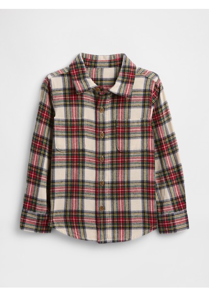 Erkek Bebek Kırmızı Gap Flannel Gömlek