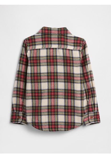 Erkek Bebek Kırmızı Gap Flannel Gömlek modelleri