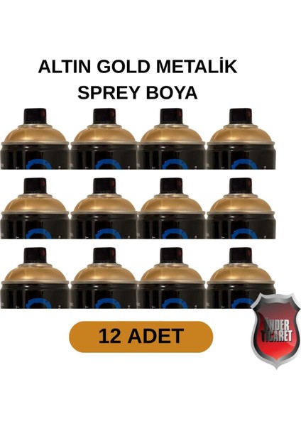Akrilik Sprey Boya 400 ml 12 Adet – Metal, Plastik, Ahşap Cam ve Oto Yüzeylere Uygun Renkler