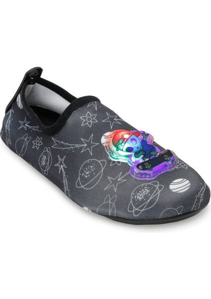 Işıklı Alien Detaylı Kaymaz Tabanlı Esnek Hafif Dayanıklı Çocuk Havuz Plaj Deniz Ayakkabısı fiyatları