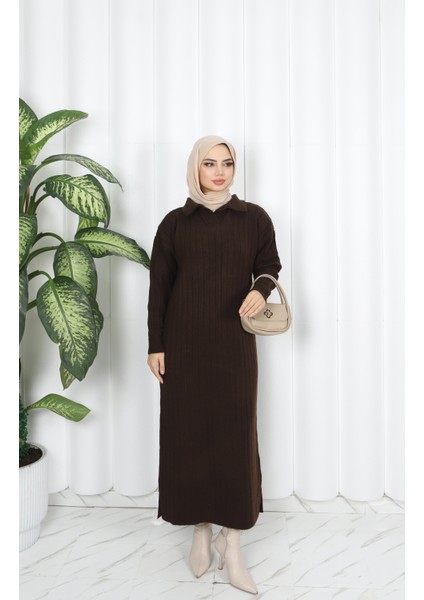 Polo Yaka Triko Elbise fiyatları