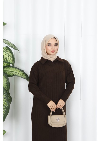 Polo Yaka Triko Elbise modelleri