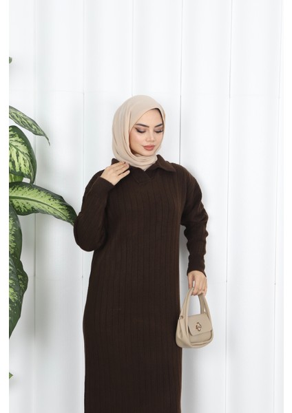 Polo Yaka Triko Elbise fırsatları