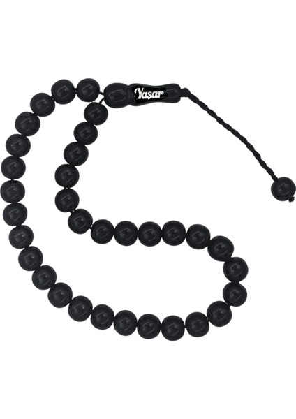 Isimli Gürcistan Oltu 4 Parmak Tesbih 7 mm