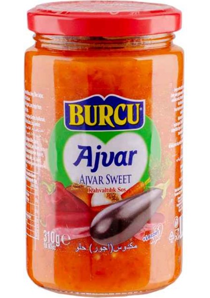 Ajvar Tatlı Kahvaltılık Sos 310 gr x 3 Adet fiyatları