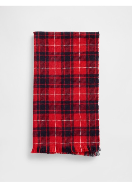 Erkek Kırmızı Cozy Şal
