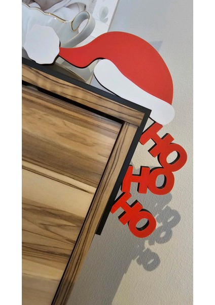 IHTIYACIN3D 3D Baskı Kapı Köşe Süsü – Noel Baba Ho Ho Ho Pla Yeni Yıl Dekorasyonu fiyatları