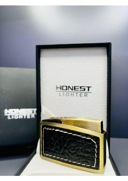 Ibelo Model Deri Kaplama Gazlı Lüks Çakmak