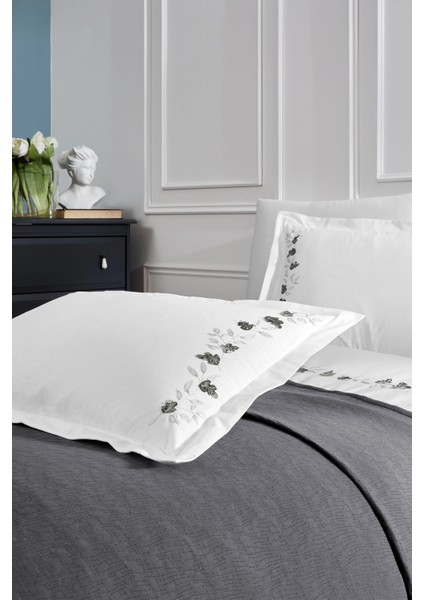 Yatak Örtülü Nevresim Takımı Amanda Antrasit fiyatları