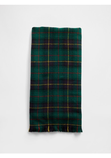 Erkek Koyu Yeşil Cozy Şal