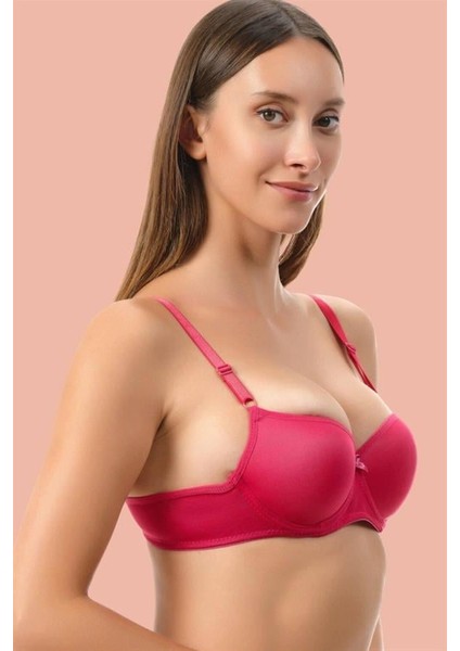 Kırmızı Dolgusuz Mikro Tek Sütyen AX19695