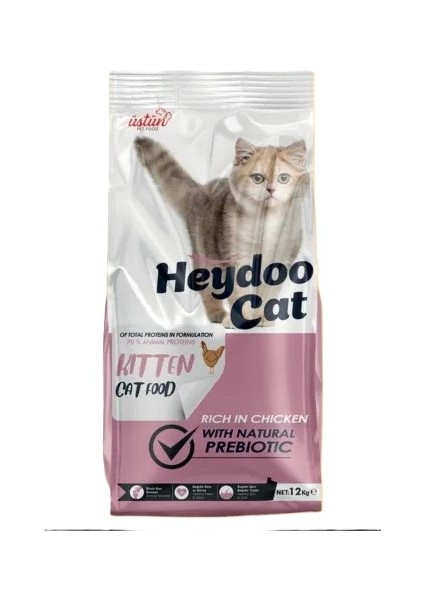 Cat Kitten Tavuklu Yavru Kedi Maması 12 kg Sağlıklı Gelişim Için Dengeli Beslenme