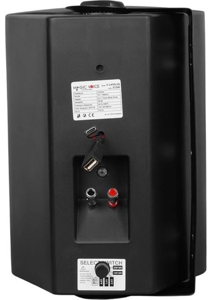 F-Lhy6.5s 6.5" (16 Cm) Hat Trafolu Duvar Tipi Sütun Hoparlör (30W Rms / 200W Peak - Mp3 USB Uyumlu) - Siyah modelleri