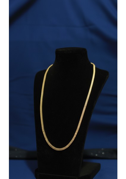 Altın Rengi Dikdörtgen Baget Zirkon Taşlı Suyolu Kadın Kolye fiyatları