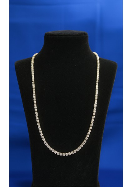 Gümüş Rengi Kare Zirkon Taşlı Klasik Suyolu Kadın Kolye fiyatları