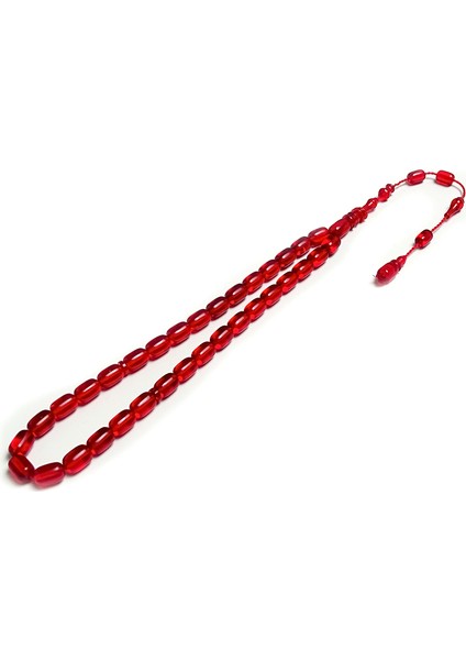 Halkalı Imame Kırmızı Renk Ateş Kehribarı Tesbih fiyatları