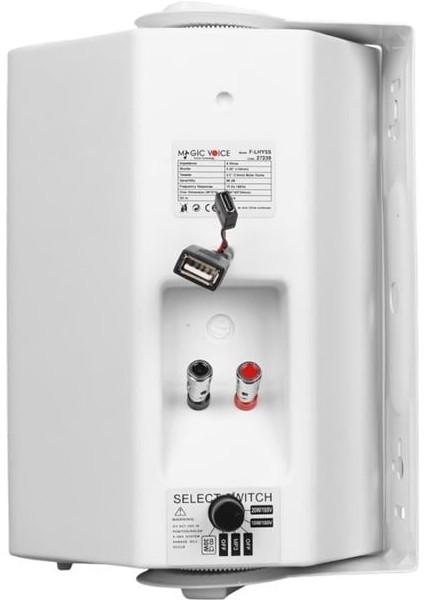 F-LHY5S 5.25" (13.5 Cm) Hat Trafolu Duvar Tipi Sütun Hoparlör (20W Rms / 180W Peak - Mp3 USB Uyumlu) - Beyaz modelleri