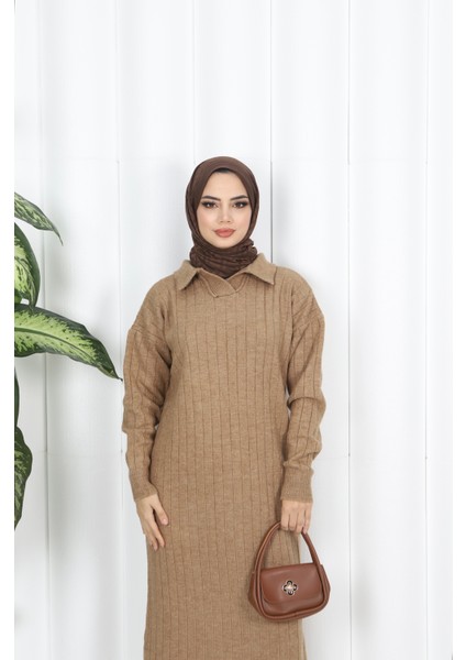 Polo Yaka Triko Elbise modelleri