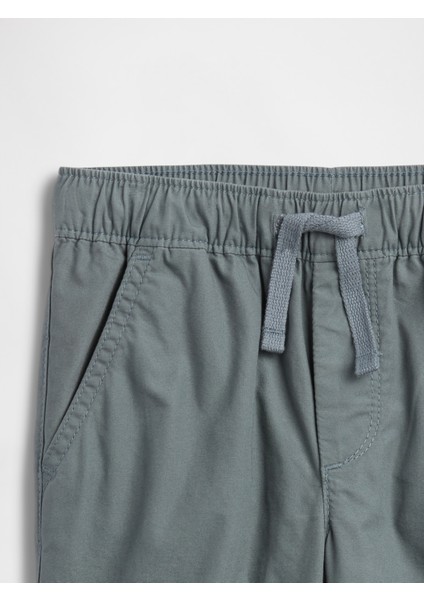 Erkek Bebek Gri Gap Pull-On Relaxed Poplin Jogger Eşofman Altı fiyatları