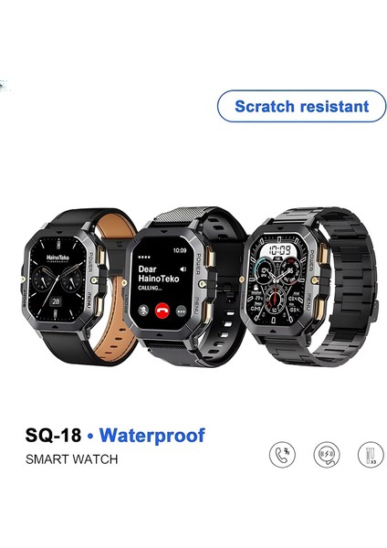 Haino Teko Sq-18 Akıllı Saat – Amoled Ekran, 10 Gün Pil Ömrü, Kablosuz Şarj, 3 Farklı Kordonlu Ultra Ince (Siyah) fırsatları