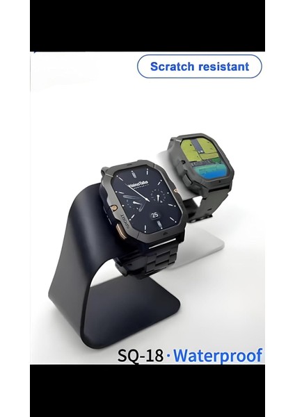 Haino Teko Sq-18 Akıllı Saat – Amoled Ekran, 10 Gün Pil Ömrü, Kablosuz Şarj, 3 Farklı Kordonlu Ultra Ince (Siyah) indirimleri