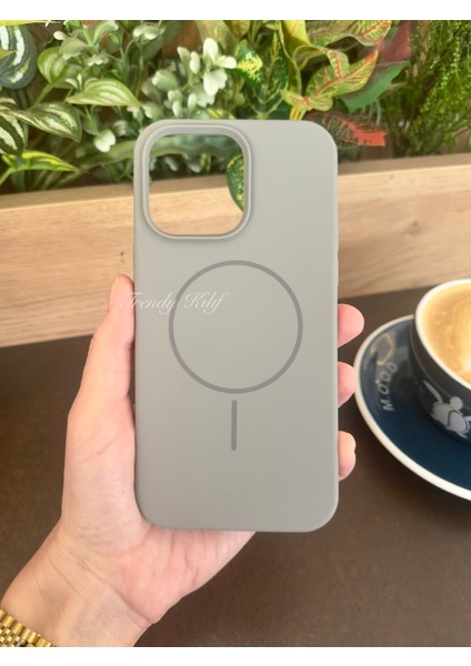 iPhone (16 Pro) Uyumlu Magguard Magsafe Destekli Silikon Kılıf