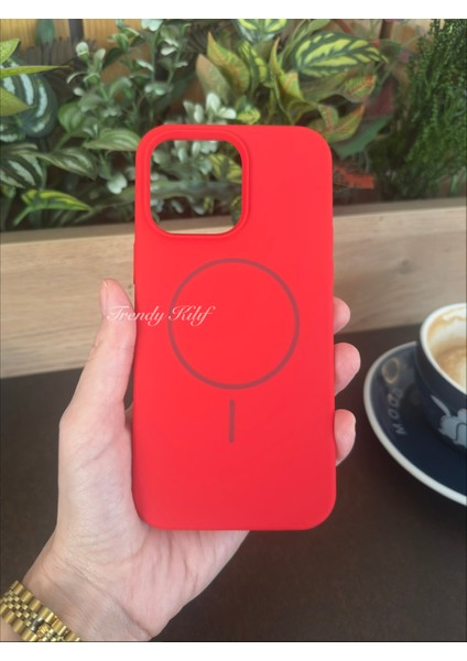 iPhone (16 Plus) Uyumlu Magguard Magsafe Destekli Silikon Kılıf