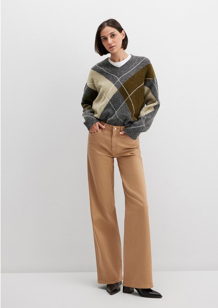 Malibu Bej Gabardin Pantolon 1010152-91198