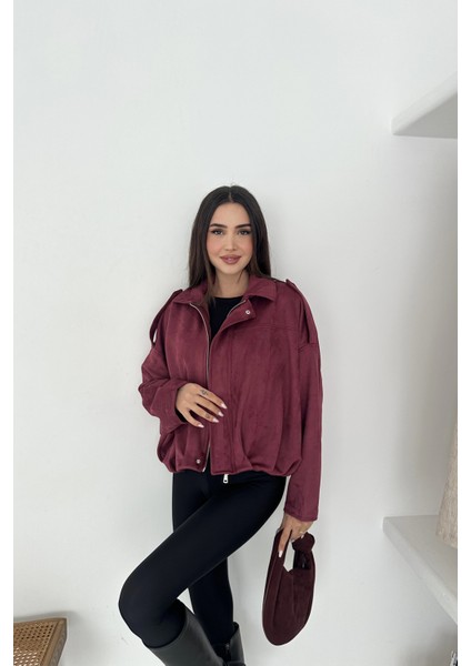 Oversize Astarlı Bomber Süet Ceket fiyatları