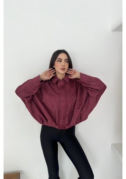 Oversize Astarlı Bomber Süet Ceket fırsatları