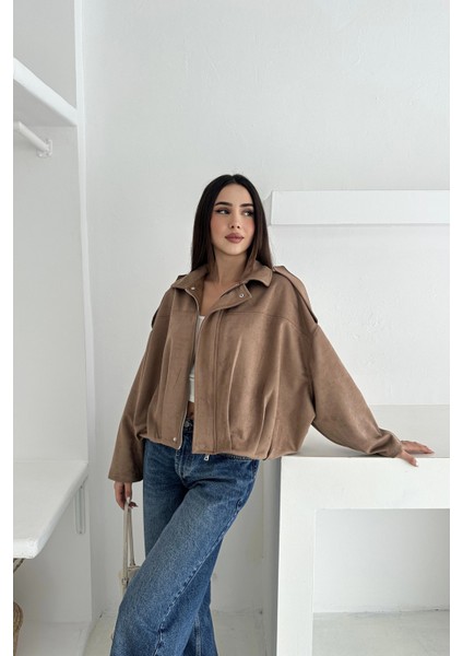 Oversize Astarlı Bomber Süet Ceket fiyatları