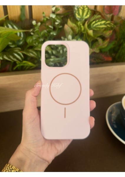 iPhone (15) Uyumlu Magguard Magsafe Destekli Silikon Kılıf
