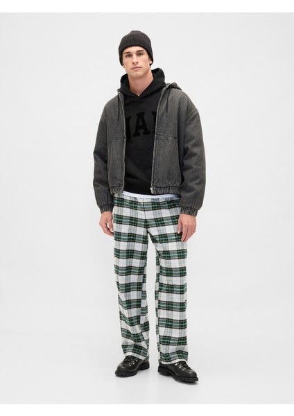 Erkek Siyah Vintagesoft Nap Logo Sweatshirt