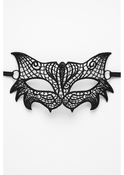 Dantelli Çift Renk Siyah Kırmızı Maske Şık Parti Kostüm Aksesuarı Kadın Yüz Maskesi Model - 6 fiyatları