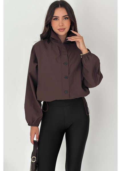 Stoperli Düğmeli Kahverengi Ceket fiyatları