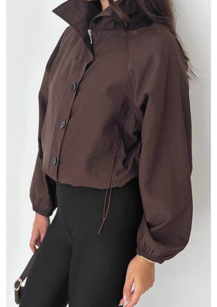 Stoperli Düğmeli Kahverengi Ceket fırsatları