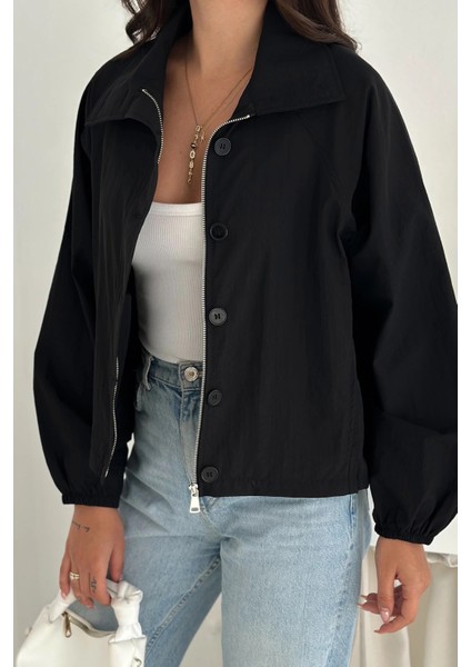 Stoperli Düğmeli Siyah Ceket fiyatları