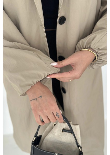 Kadın Astarlı Uzun Trençkot modelleri