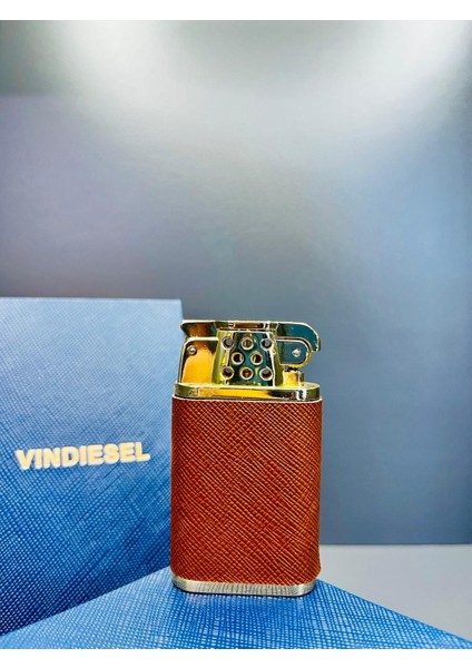 Deri Kaplama Benzinli Model Premium Çakmak