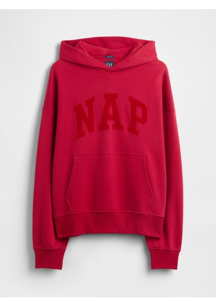 Erkek Kırmızı Vintagesoft Nap Logo Sweatshirt modelleri