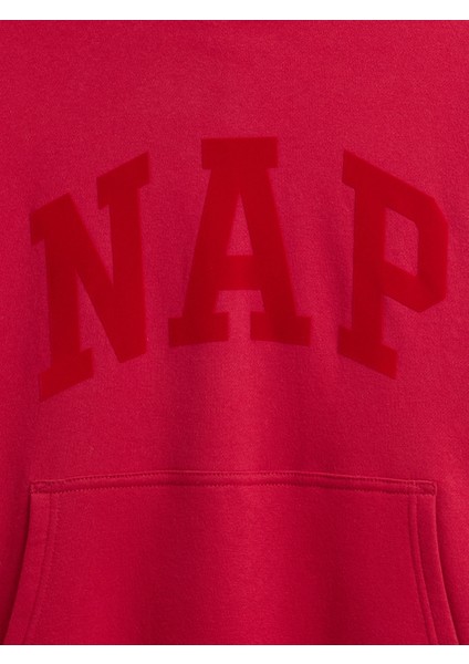 Erkek Kırmızı Vintagesoft Nap Logo Sweatshirt fırsatları