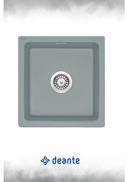 Sabor Seramik tek Göz Mat Gri Mutfak Eviyesi ZCB-3103