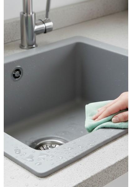 Sabor Seramik tek Göz Mat Gri Mutfak Eviyesi ZCB-3103 indirimleri