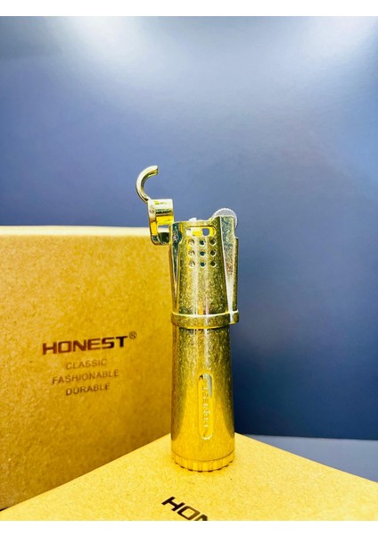 Pirinç Alaşım Eskitme Model Benzinli Lüks Çakmak