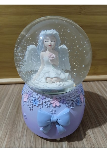 Dekoratif Nostalji Cam Kar Küresi Işıklı ve Müzikli modelleri
