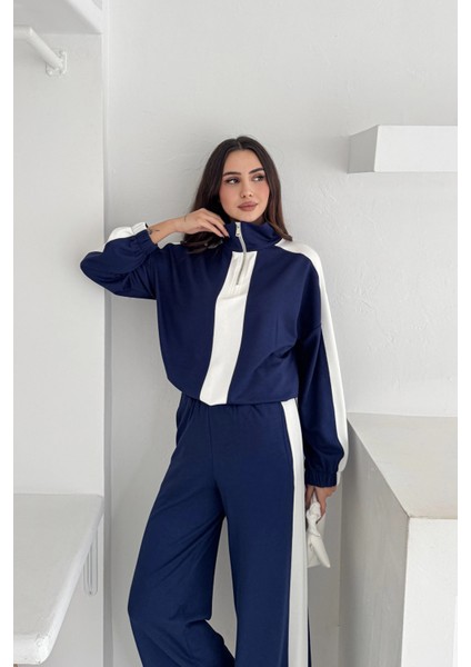 Garnili Yarım Fermuarlı Modal Takım